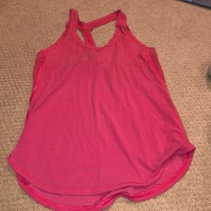 SUPER stretchy coral red workout tank